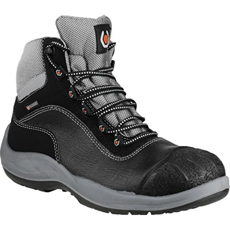 BASE B0119 Sicherheitsstiefel Beethoven S3, wasserabweisend, metallfreier Durchtrittschutz, rutschfeste TPU-Laufsohle, schwarz, Größe 40 – Bild 1