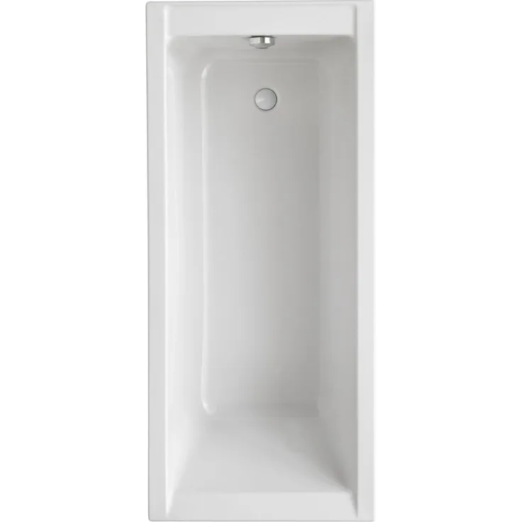 Ottofond Badewanne Costa 170 x 70 cm, weiß - Sanitäracryl, 210 L Fassungsvermögen, Fußablauf