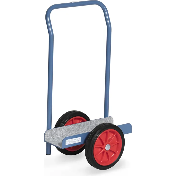 Fetra Plattenroller 4175, Transportwagen mit Vollgummirädern Ø260 mm, pulverbeschichtet in RAL 5007, 500 kg Tragkraft