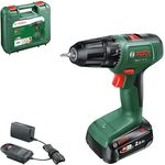 Bosch EasyDrill 18V-38 Set, Akku-Bohrschrauber mit kraftvollem 18V Motor und vielseitigem Zubehör
