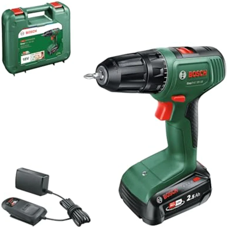 Bosch EasyDrill 18V-38 Set, Akku-Bohrschrauber mit kraftvollem 18V Motor und vielseitigem Zubehör – Bild 1