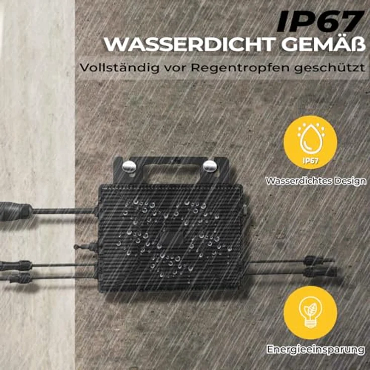 SUNNIVA Astro-E Mikro-Wechselrichter TM-L800Mi, 800 W für Balkonkraftwerk, IP67 wetterfest, Plug-&-Play, 2 MPPT, Bluetooth & WiFi, inkl. 5 m Anschlusskabel – Bild 5