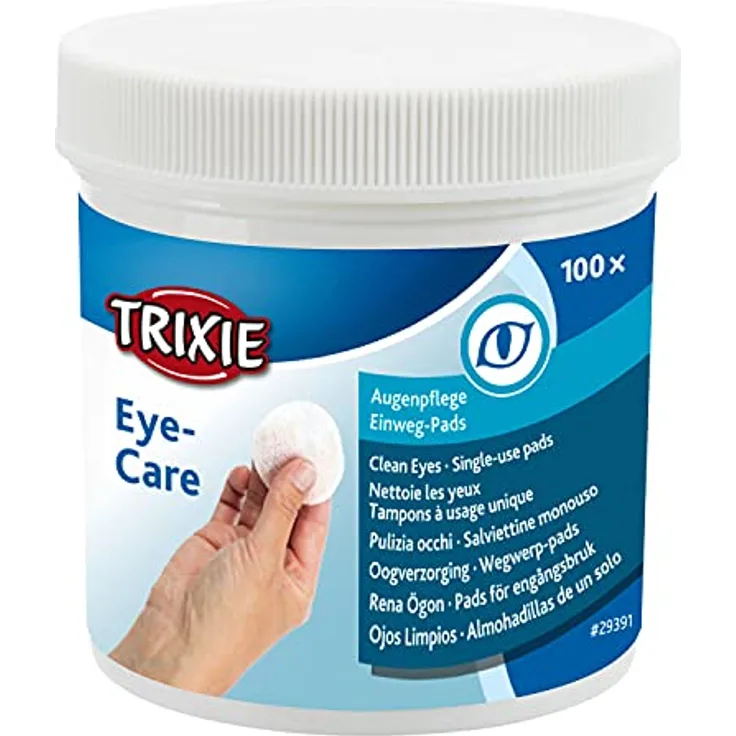 TRIXIE 29391 Eye Care Augenpflege, Pads, 100 St.