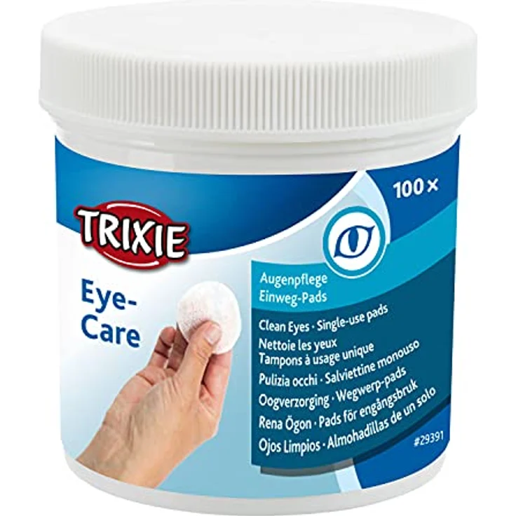 TRIXIE 29391 Eye Care Augenpflege, Pads, 100 St. – Bild 1
