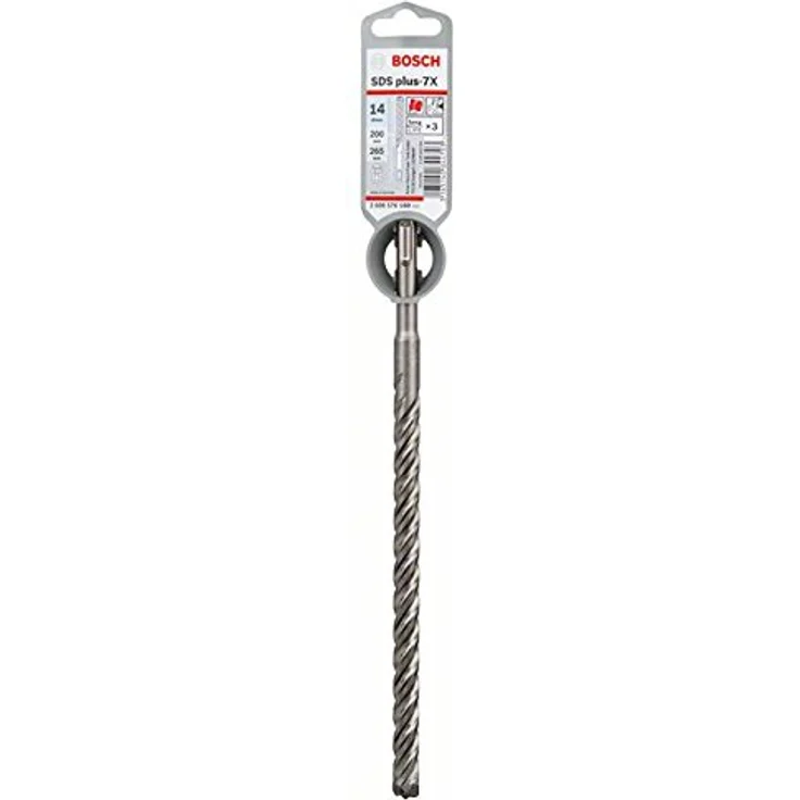 Bosch Professional Hammerbohrer SDS Plus-7X (für Beton und Mauerwerk, 14 x 200 x 265 mm, Zubehör Bohrhammer) – Bild 2