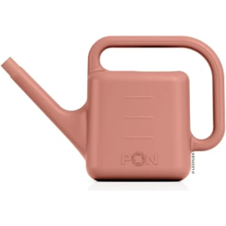 Lechuza® Gießkanne Moja, 5 L Kunststoff, korallrot, ergonomisches Design für einfache Pflanzenpflege – Bild 1