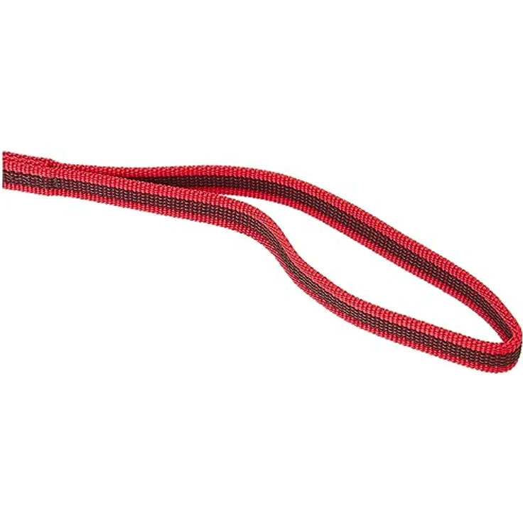 JULIUS K-9 IDC Color & Gray gumierte Leine, 14 mm x 1 m mit Schlaufe, Rot-Grau, strapazierfähiger Textilstoff, verstärkter Haltegriff – Bild 3