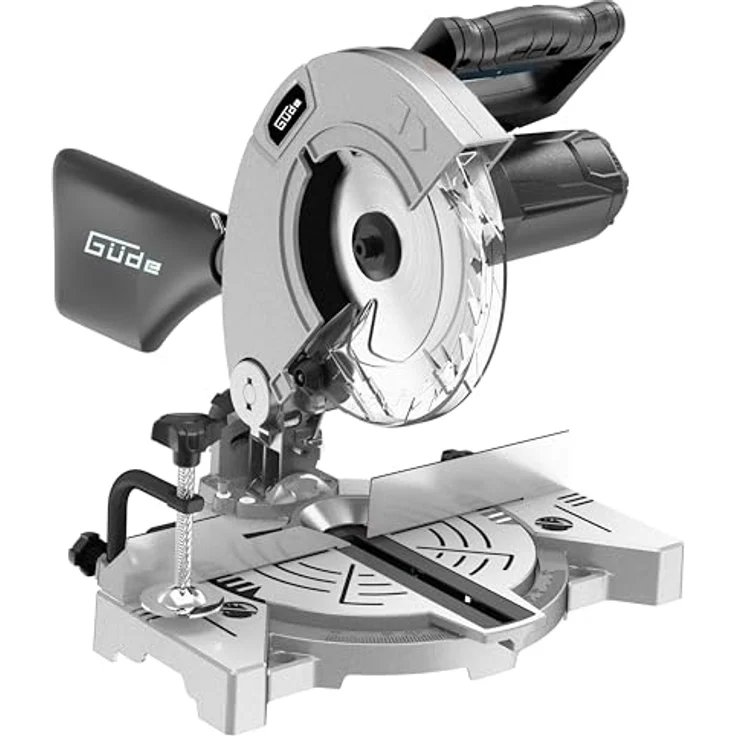 Güde Kappsäge GKS 2134.1, 1100 W, schwenkbarer Kopf bis 45°, Schnittbereich 60 x 120 mm, inkl. Staubfangsack & HM Sägeblatt – Bild 1