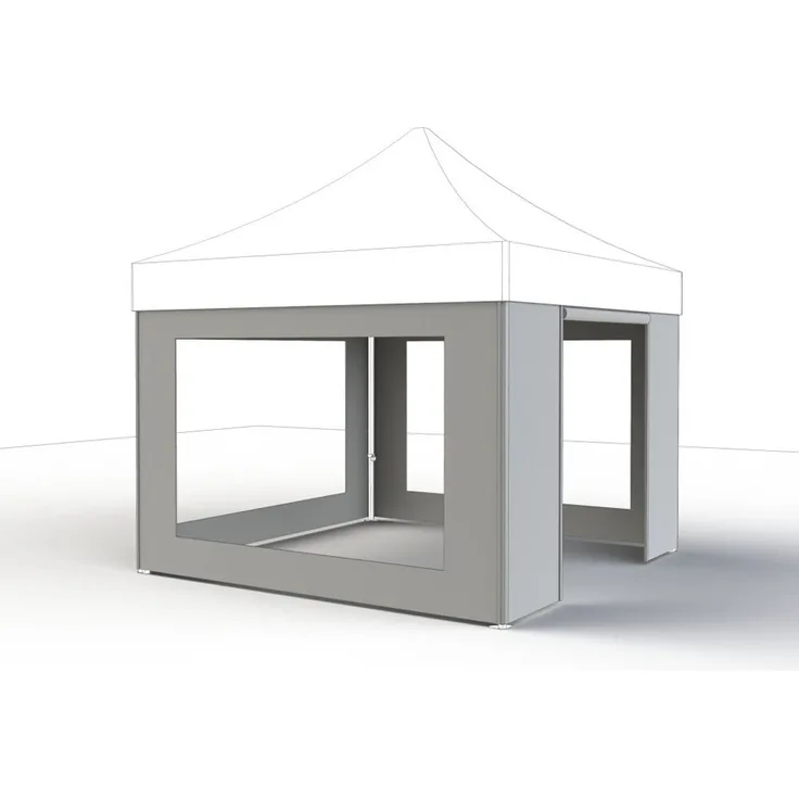 GAUTZSCH Pavillonseitenteil, weiß, 100% Polyester, 300x0,1x300cm (BxHxT)