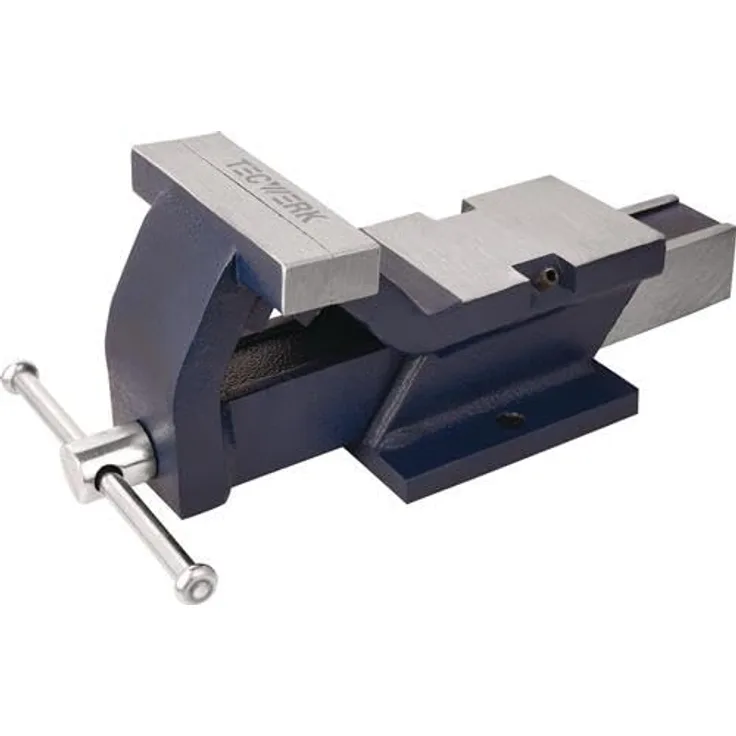 TECWERK Parallelschraubstock 125 mm, Backenbreite 125 mm, hochwertige Spanntechnik