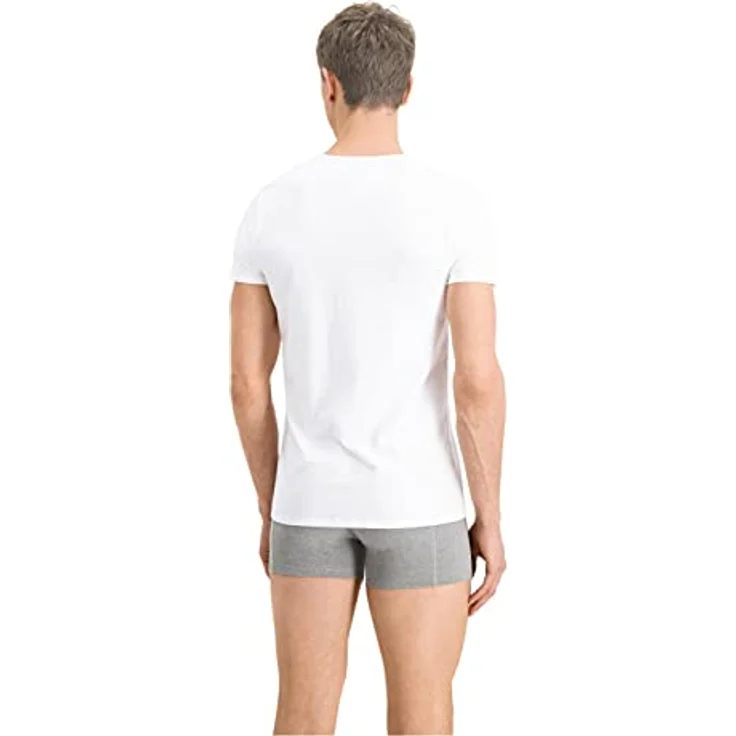 PUMA Poloshirt Puma V Neck Tee, 2er Pack, schwarz/weiß, 100% Baumwolle, sehr bequem und pflegeleicht – Bild 2