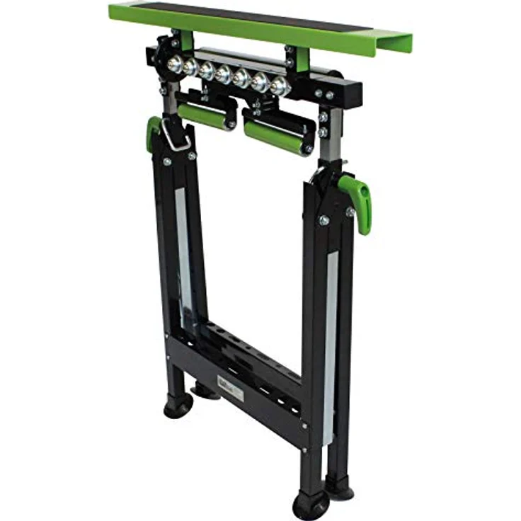 2x Multifunktions-Arbeitsbock Rollenbock höhenverstellbar Klappbock V-Rollen 4 in 1 – Bild 4