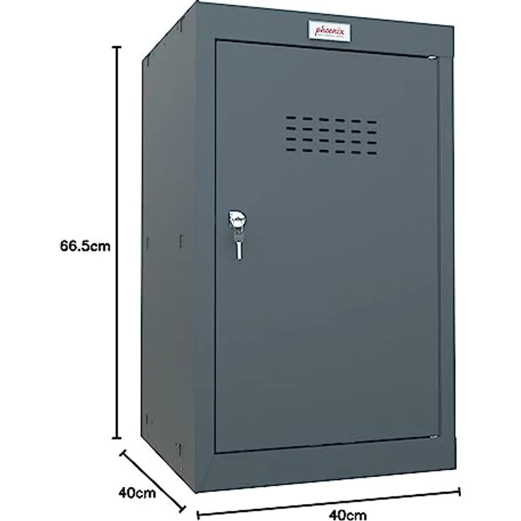 Phoenix CL0644AAK Cube Locker, Würfel-Schließfach 87L mit Standardschlüsselverschluss, anthrazitgrau – Bild 3