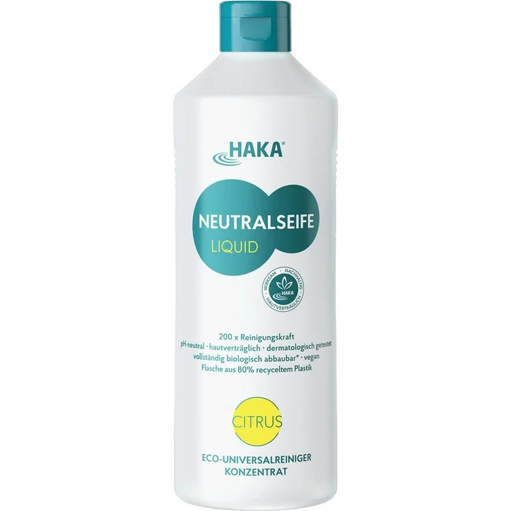 HAKA Neutralseife Liquid Citrus 1 l Allzweckreiniger umweltfreundlich & ph-neutral – Bild 1