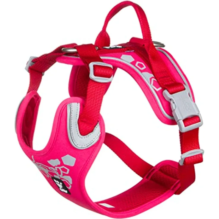 Hurtta Weekend Warrior Hundegeschirr, Brustgeschirr für Hunde, Ruby-Rot, 45-60 cm