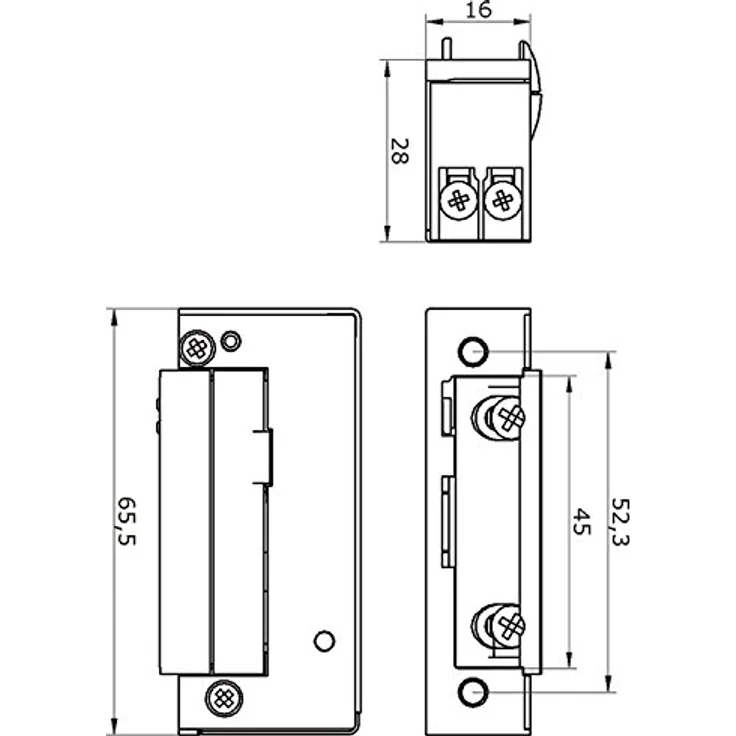 Magni E-Öffner 5U1X10, Türöffner + Türschließer, 9-24V AC/DC, mechanische Entriegelung, aufbruchfest bis 4.800 N, kompakte Bauweise – Bild 2