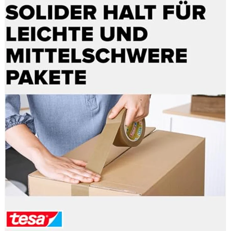 tesa Packband Papier, braun, 50m x 50mm, 3er Pack - Preisvergleich – Bild 5