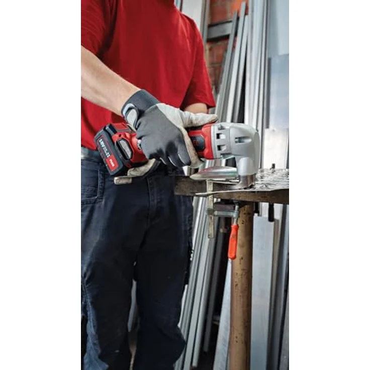GCS Winkelschleifer Akumuliatorinis kampinis šlifuoklis FLEX L 125 18,0-EC C (125 mm) Brushless Motor, 18V, Softgrip, Anti-Kickback, werkzeuglose Verstellung, ohne Akku - blau – Bild 3