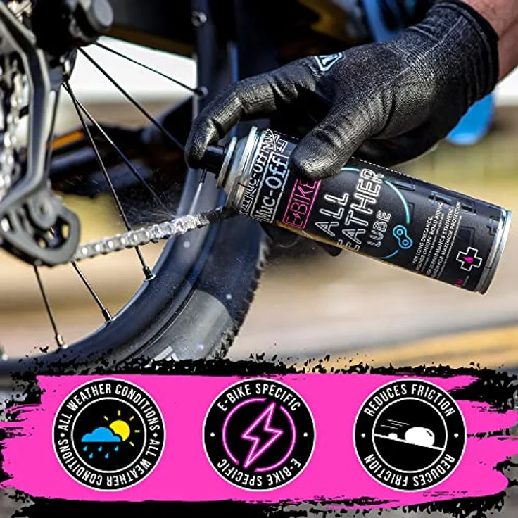 Muc-Off E-Bike All-Weather Chain Lube Allwetter- Kettenöl, 250 ml - Premium E-Bike Kettenfett, Kettenspray Fahrrad - Formuliert Für Alle Wetterbedingungen – Bild 3