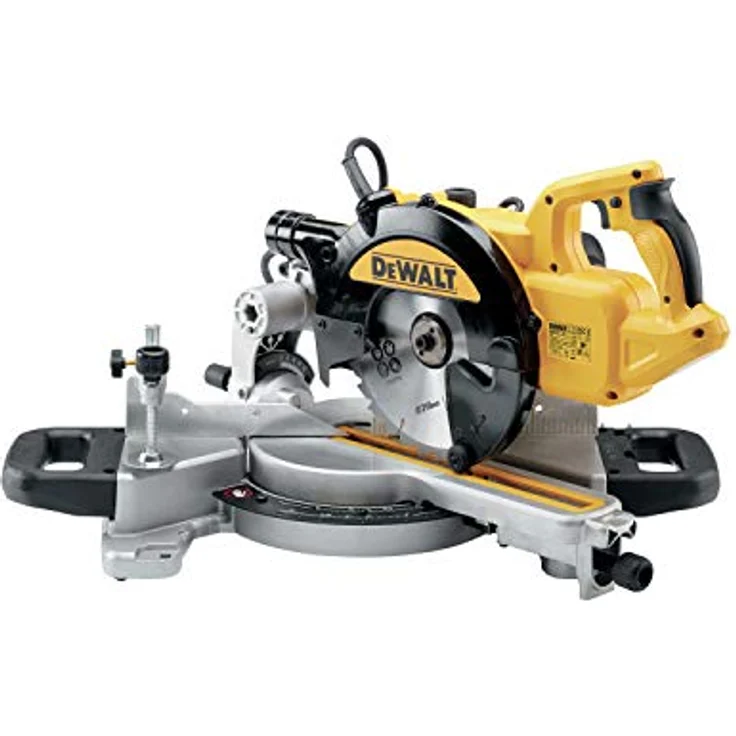 DeWalt Paneelsäge (1,400 Watt, 216 mm Sägeblatt-ø, mit XPS-Schnittlinienanzeige, innen liegender Posaunenauszug, ideal für die Montage, inkl. 24 Zahn HM-Sägeblatt und Zubehör) DWS774 – Bild 6