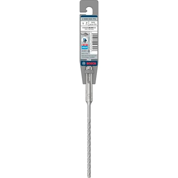 Bosch PRO SDS plus-5X Hammerbohrer, 5x100x160 mm, für Stahlbeton mit 4-Schneider-Design und zähem Wolfram-Carbide – Bild 2