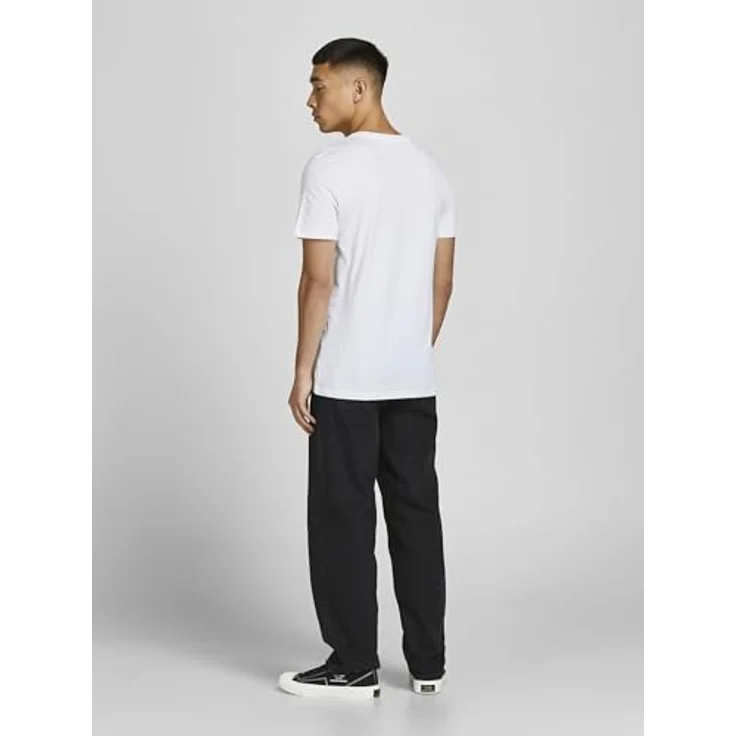 Jack & Jones Rundhalsshirt JJEORGANIC BASIC TEE SS O-NE 3PK MP NOOS - 3er Pack, angenehm weicher Single Jerseystoff aus Baumwolle – Bild 4