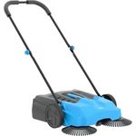 Güde Handkehrmaschine, Kehrmaschine, Handkehrer, Handbesen, GKM 650, manuell fahrbar, 3 Bürsten System