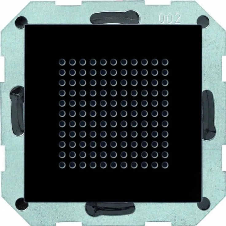 Gira 228205 Lautsprecher Unterputz Radio System 55, Schwarzglasoptik, intelligente Gebäudetechnik