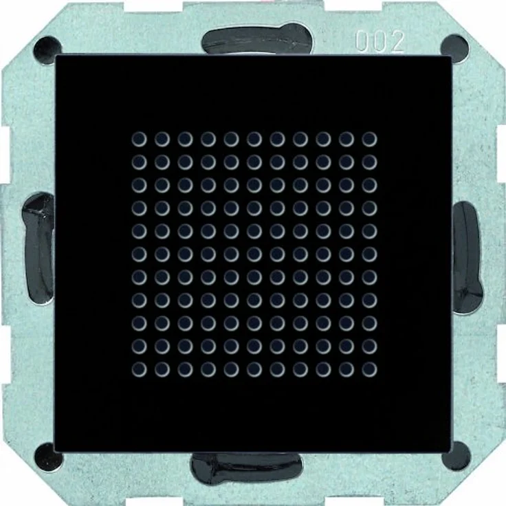 Gira 228205 Lautsprecher Unterputz Radio System 55, Schwarzglasoptik, intelligente Gebäudetechnik