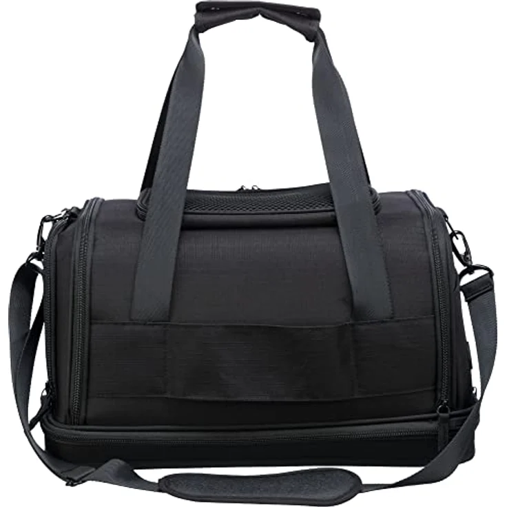 TRIXIE Airline Tasche Plane, Flugzeug Reisetasche Für Hunde, 28 × 25 × 44 cm, Schwarz - 28904 – Bild 4