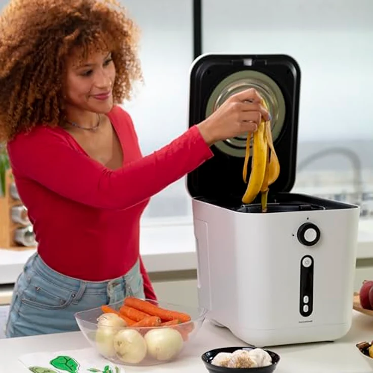 InnovaGoods® 3 Liter elektrischer Küchenkomposter, idealer Komposter für das Recycling von organischen Abfällen, geruchloser Abfalleimer, elektrischer Komposter mit Antihaftbeschichtung – Bild 4