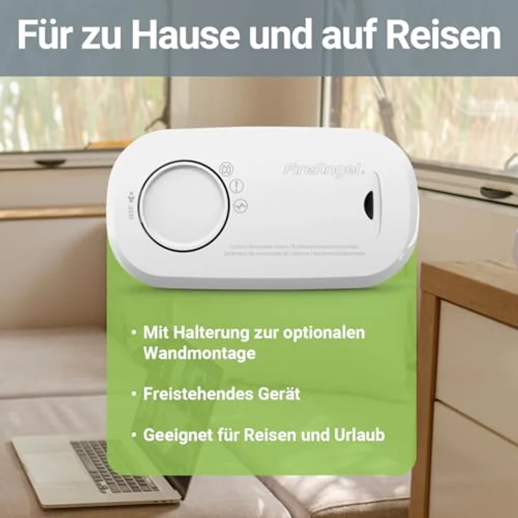 FireAngel FA3313-EUX10 Kohlenmonoxid-Melder batteriebetrieben detektiert Kohlenmonoxid – Bild 5