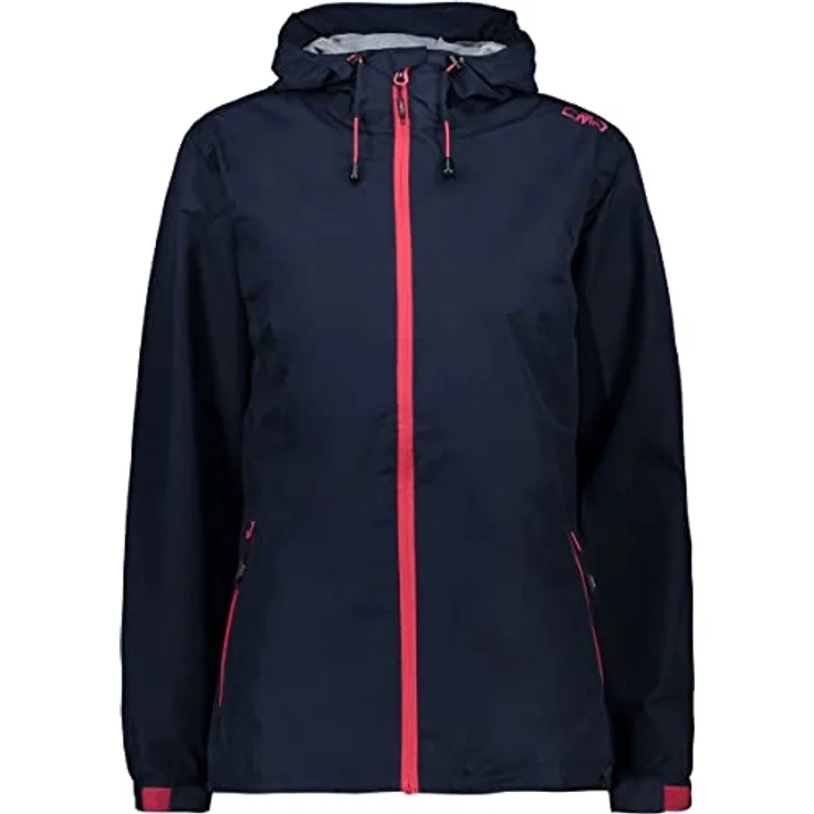 CMP Woman Jacket Fix Hood N950 Black Blue 34 - Strapazierfähige Regenjacke mit versiegelten Nähten, wind- und wasserabweisend – Bild 2