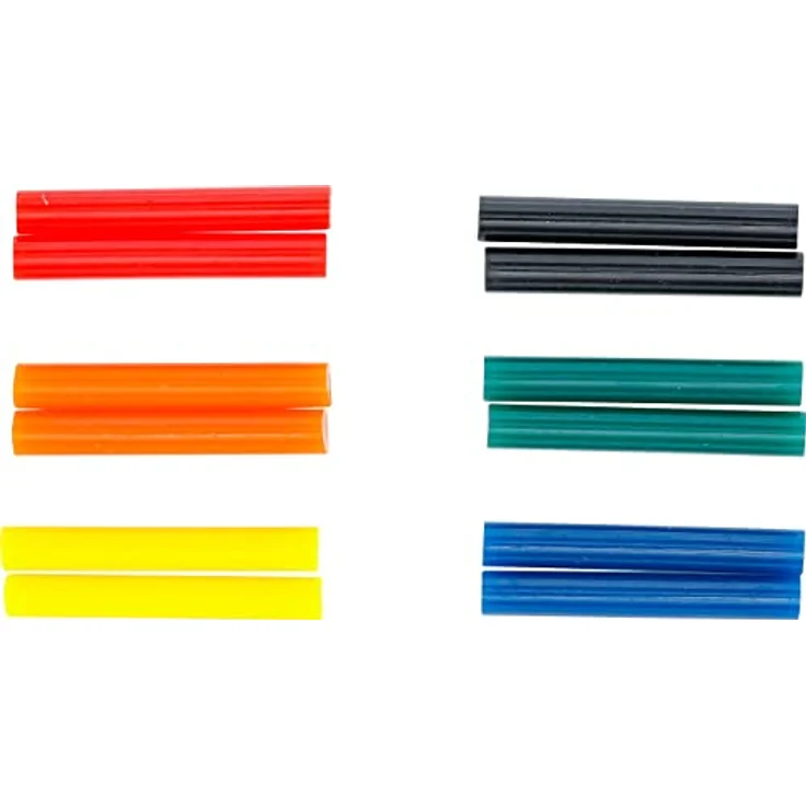 Kraftmann 80849 | Heißklebe-Patronen | 12-tlg. | bunt | Ø 7,5 mm, 50 mm | Klebesticks | Klebestifte | Heißkleber für Heißklebepistolen – Bild 3
