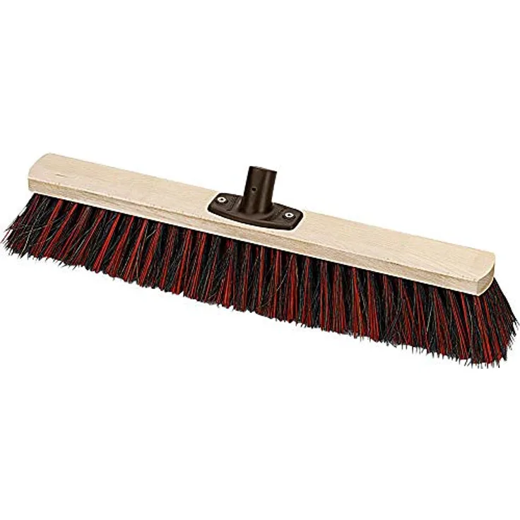 Nölle Straßenbesen Arenga/Elaston, 40 cm Industriebesen mit bruchsicherem Power-Stick, schwarz