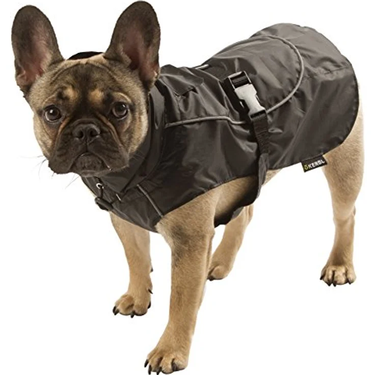 Kerbl 80624 Regenmantel Forks, Größe M, 40 cm, schwarz – Bild 4