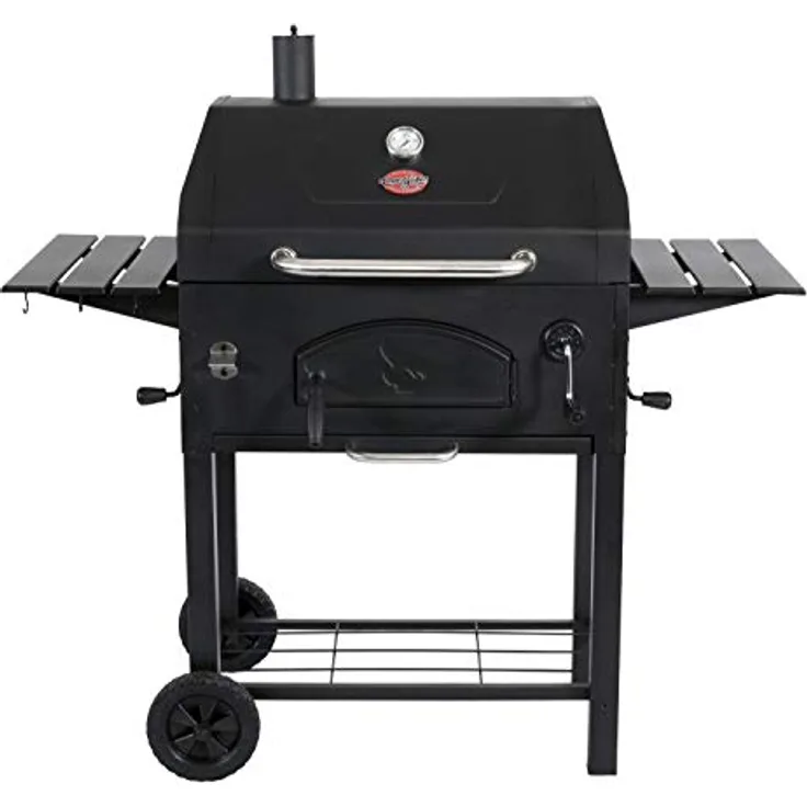 Kamado Joe Char-Griller 30 Zoll Holzkohlegrill BBQ, robuste Gusseisenroste, EasyDump-Ascheauffangschale, doppelte Luftklappensteuerung