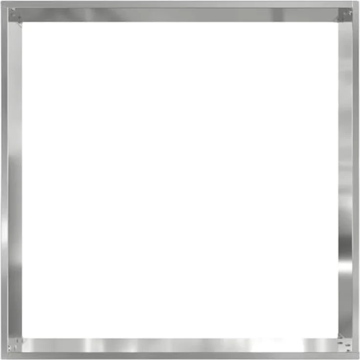 vidaXL Raseneinfassung Silber 40 x 40 x 13 cm, Verzinkter Stahl, Moderne Metallkante für Garten und Terrasse, Strapazierfähige DIY-Installation – Bild 4