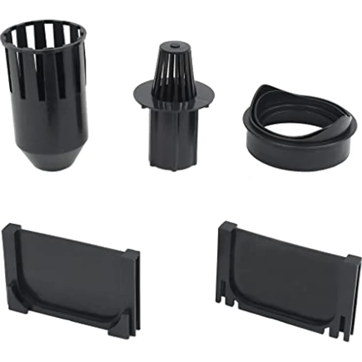 vidaXL 6x Entwässerungsrinne Komplett Set, verzinkter Stahl, 6m, korrosionsbeständig, schwarz und silber – Bild 5