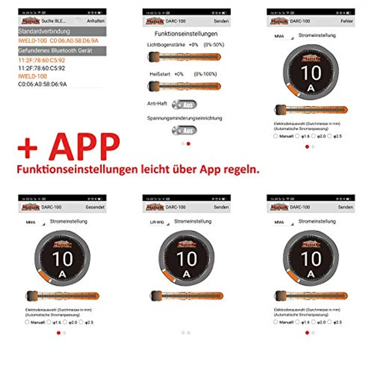 MAUK Mini Inverter App- Schweißgerät 100 A in Powerbankgröße – Bild 3