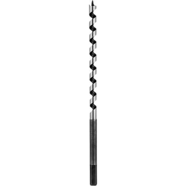 kwb Schlangenbohrer Ø 8 mm, 235 mm Länge, 8 mm Sechskantschaft, präzisionsgeschliffen, schwarz