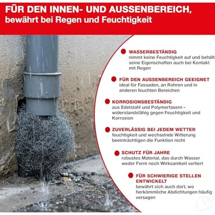 SWISSINNO Nager-Stop Stahlwolle Schädlingsvertreiber 1St. – Bild 8
