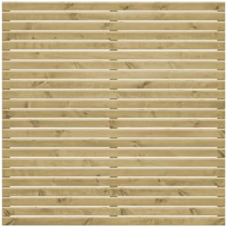 WOODTEX Rhombus Sichtschutzzaun 180x180 cm, DIY Bausatz aus Kiefer mit Pfosten und Kanthölzern für Terrasse und Balkon, Lärmschutz und Windschutz, grün – Bild 1
