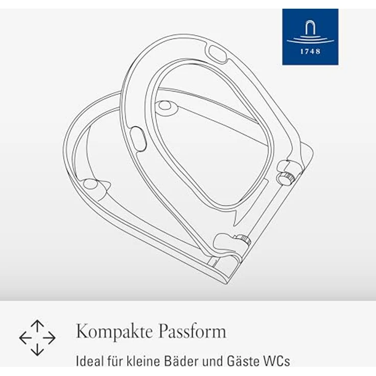 Villeroy & Boch WC-Sitz Subway 2.0 compact, Duroplast mit antibakteriellen Eigenschaften, Alpinweiß – Bild 6