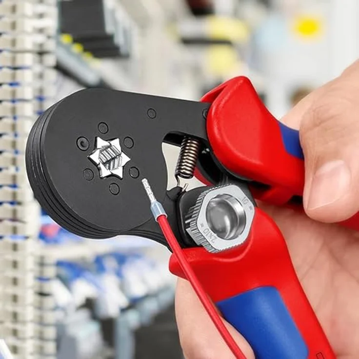 KNIPEX 97 53 14 Selbsteinstellende Crimpzange für Aderendhülsen mit Seiteneinführung mit Mehrkomponenten-Hüllen brüniert 180 mm – Bild 10