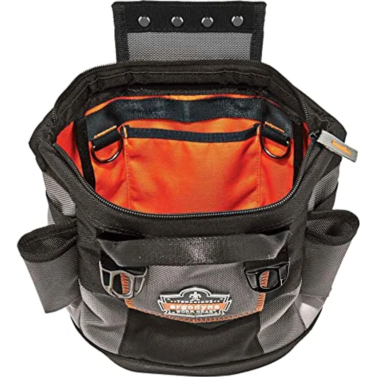 Ergodyne Arsenal 5517 Werkzeugtasche mit Reißverschluss, Einheitsgröße, Schwarz - Abriebfestes 1680D ballistisches Polyester, ANSI/ISEA 121-2018 Standard, YKK-Reißverschluss – Bild 5