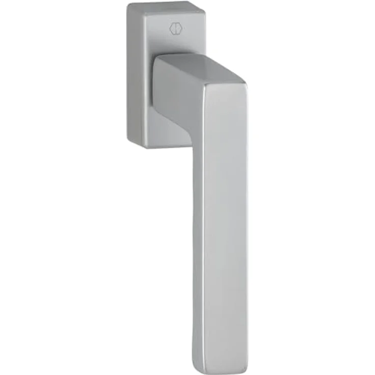 HOPPE Fenstergriff Toulon, abschließbar mit Secustik, Aluminium Edelstahl-Effekt, VK 7 x 32-42 mm, Raster 90° – Bild 1