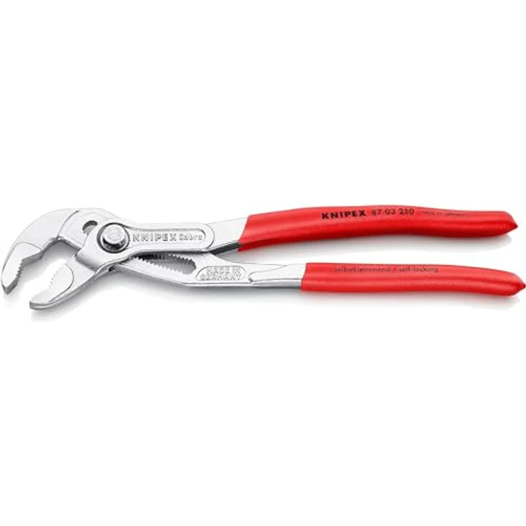 KNIPEX 87 03 250 Cobra Hightech-Wasserpumpenzange verchromt mit rutschhemmendem Kunststoff überzogen 250 mm – Bild 2