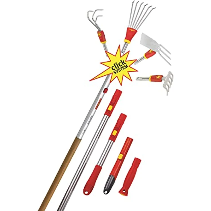 WOLF-Garten 71AAA045650 Laubrechen-4-in-1, Rot, 49x28,5x14 cm – Bild 4