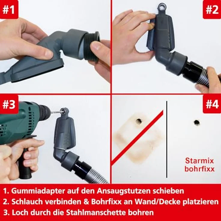 ELECTROSTAR Bohrstaubfänger BF 12 Bohrfixx Bohrer-Ø max.14mm STARMIX - Preisvergleich – Bild 3